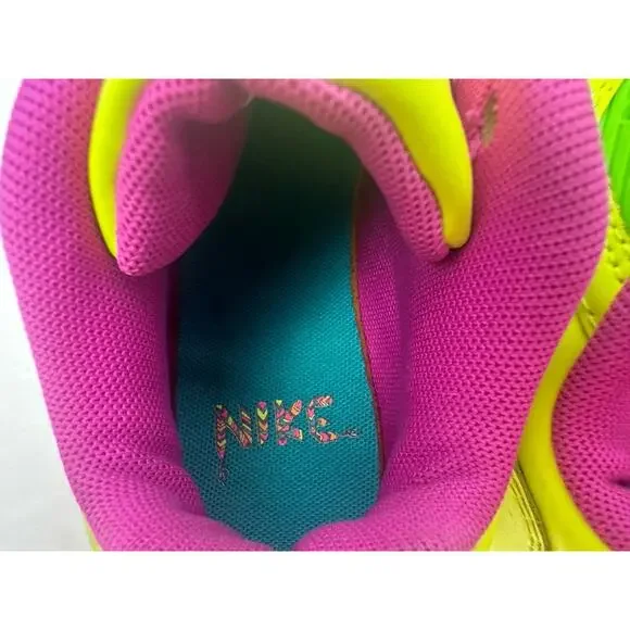 Nike Air Max 90 LTR CW5797-700 Volt Green Pink GS Size 1Y NO LACES - Picture 7 of 8